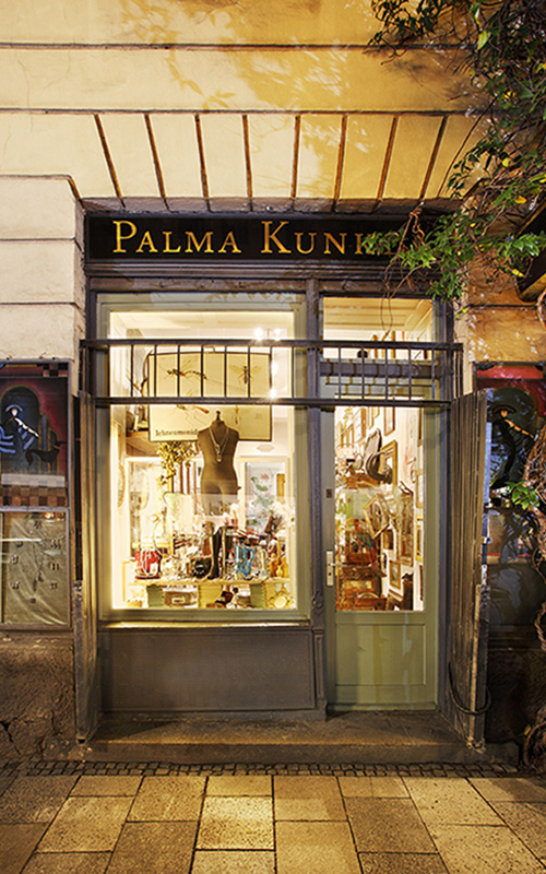 Palma Kunkel, Antikes und Schmuck in München, der Laden